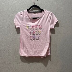 ✨💖 btween Kids Pink Graphic Tee – “Magical Vibes Only” – SZ 12 👕